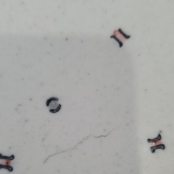 Vintage POPPY TRAIL California Confetti White Speckled Serving Platter 1950's - Picture 5 of 6